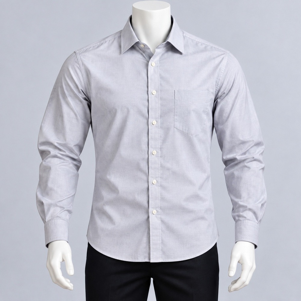 Ike Behar Dress Shirt Mens 16.5 34 Purple Micro Pattern Long Sleeve Button Down